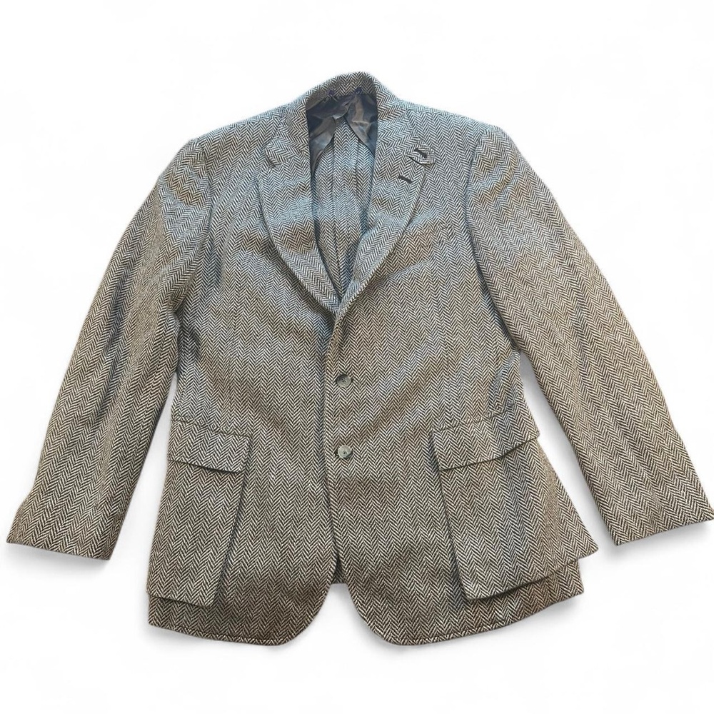 Ralph Lauren Purple Label Kent Linen Silk Mix Jacket 42R Tan & Brown Italy $2795